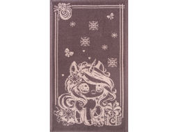 Полотенце махровое 6с104.411ж1 Аниме-единорог(т.с.мальв1) 67х40см