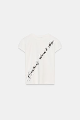 T-SHIRT WITH CONTRASTING TRIMS - Zara фото 10