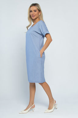 Платье Покоряя сердца (джинс) П13460-1М