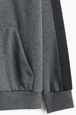 Sudadera con capucha y franjas laterales Loose Fit - H&m фото 7