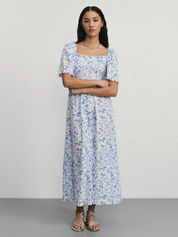 Платье миди с цветочным принтом / Zarina  фото 2