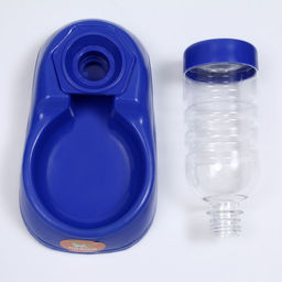 Автопоилка малая со съёмной бутылкой, 260 мл, синяя - Пижон фото 6