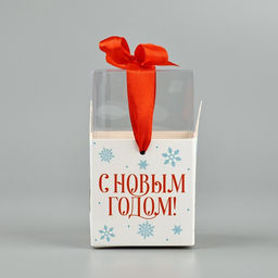 Коробка подарочная новогодняя складная С Новым годом, 7?12?7 см