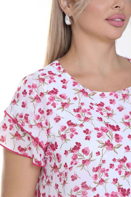 Платье П-2171/16 Цвет:белый с розовым - Леди агата фото 5