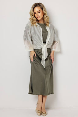 Блузка 4438/08/Молочный - Rise фото 8