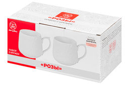 Набор кружек 2 пр. 500 мл 13,5*10*9 см Розы, фарфор - Elan gallery фото 6