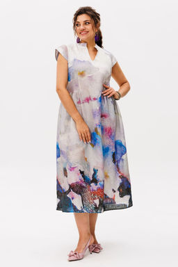 Платье ANELLI 1424.1 анютины глазки  фото 6