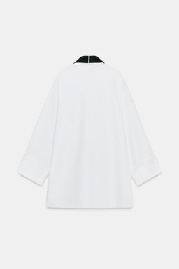 OVERSIZE SHIRT WITH TIE ZW COLLECTION LIMITED EDITION - Zara фото 17