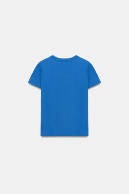 CAMISETA INTERLOCK MANGA CORTA / Azul el?ctrico