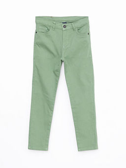 Super Skinny Fit Basic Gabardin Erkek ?ocuk Pantolon