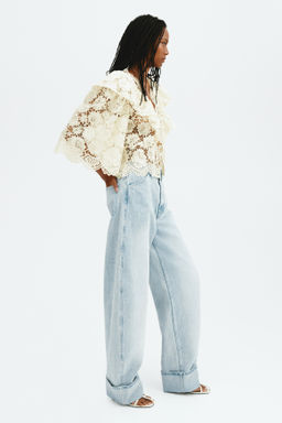 Blusa de volantes en encaje - H&m фото 3