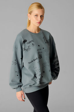 Арт. 15132/1 Свитшот женский оверсайз 46-52 (4 шт) Цвет:темно-серый - Калинка фото 39