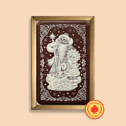 Дед мороз с посохом (снегурочка с мишкой и подарки) 160 грамм