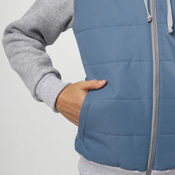 RODOS Куртка детская мембрана демисезон М-222 (Детская/М) Серо-голубой/Светло-серый