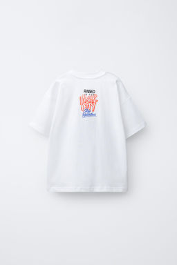 CAMISETA ESTAMPADO GRAFFITI / Blanco