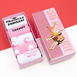 Носки женские KAFTAN «Самой красивой», набор 5 пар, размер 36-40 (23-25 см)