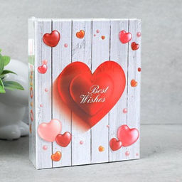 Фотоальбом 100 фото 10х15 Сердце / 9355 /уп 96/ - Галеонтрейд фото 4