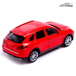 Машина металлическая PORSCHE CAYENNE TURBO, 1:43, цвет красный - Автоград фото 4