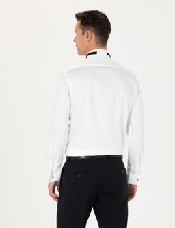 Beyaz Slim Fit Smokin G_mlek