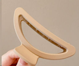 Заколка краб для волос 9 см / SRS-21 /уп 12/120/ бежевый