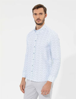 Lacivert Slim Fit Uzun Kollu G_mlek - Pierre cardin фото 3