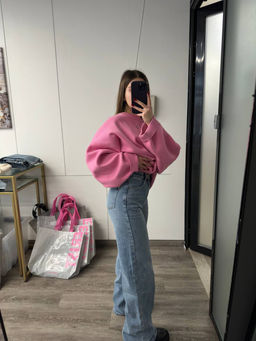 Джинсы прямые с потертостями Blue