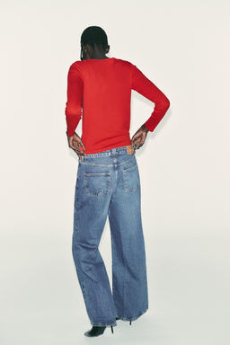 COTTON BOAT NECK T-SHIRT - Zara фото 5