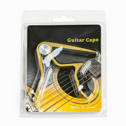 Каподастр гитарный Music life, зажим для струн, золотой