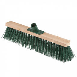 Щетка для пола деревянная 40см, втулка наклонная пластмассовая с резьбой д22мм, бук (Россия)