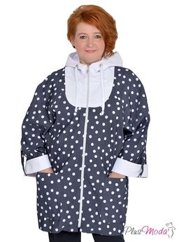 Парка Модель №1078 размеры 44-84 - Plusmoda фото 2