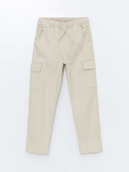 Beli Lastikli K?z ?ocuk Kargo Pantolon