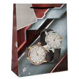 Цена за 12 шт. Пакет подарочный 26x32x10 23 февраля / 9751М /уп 12/480/ - ГалеонТрейд фото 5