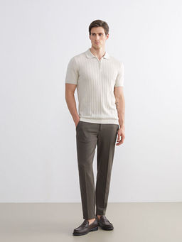 Polo Yaka K?sa Kollu Erkek Triko Kazak