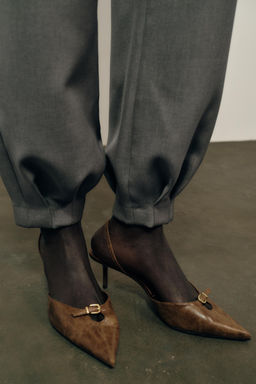 BUCKLED SLINGBACK SHOES
