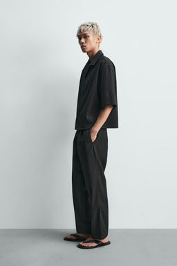 CAMISA RELAXED FIT TEXTURA IRREGULAR / Gris oscuro - Zara фото 4