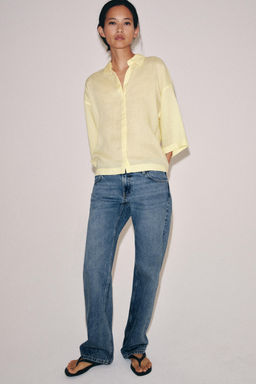 CAMISA FLUIDA OVERSIZE ZW COLLECTION / Amarillo