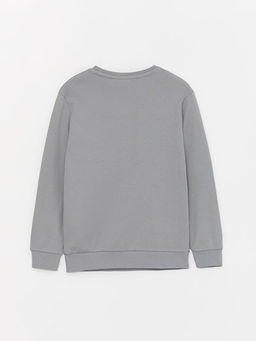 Bisiklet Yaka Bask?l? Uzun Kollu Erkek ?ocuk Ti??rt - Waikiki фото 2