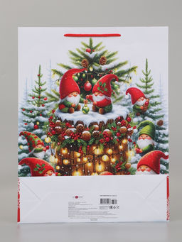 Пакет подарочный «Сказочные гномы», 33×10×42.5 см