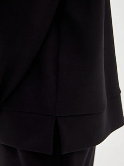 Bisiklet Yaka Oversize Kad?n Sweatshirt