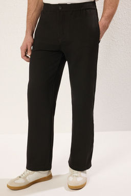 TRENDYOL MAN Siyah Straight Orme Rahat Pantolon TMNSS25PL00012 - Trendyolmilla фото 4