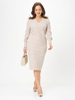 Платье Galean Style 952 персик рябь