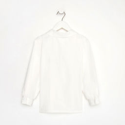 Рубашка для девочки KAFTAN с розовым бантом, белая, размер 32 (110-116 см)
