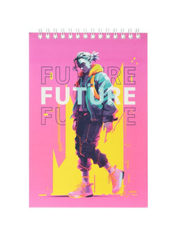 Цена за 5 шт. Блокнот А5, 60 листов в клетку, на гребне, обложка мелованный картон, блок 60г/м2, МИКС - Calligrata фото 6