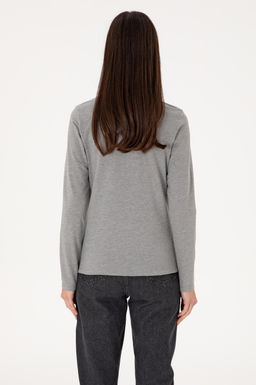 Kad_n Gri Melanj Basic Sweatshirt - U.s. polo assn фото 5