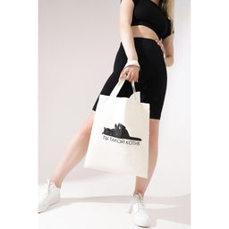 Сумка-шопер Ты такой котик без молнии, без подкладки, цвет бежевый - Nazamok фото 9