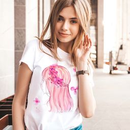 Эксклюзивная футболка Yana Pletneva упаковка плотный Zip пакет!