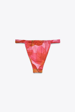 PRINTED CURTAIN BIKINI BOTTOMS - Zara фото 7