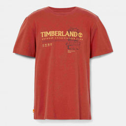 Мужская футболка Timberland T-Shirt Graphic оранжевая фото 4