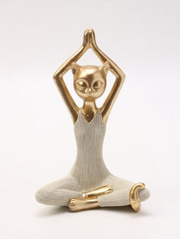 Фигура интрьерная «Кошка - йогиня», 13×9.5×20.3 см