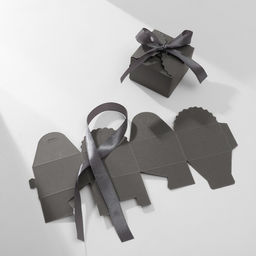 Цена за 12 шт. Коробочка подарочная Сюрприз 6x6x4,5, серый - Simaland фото 2